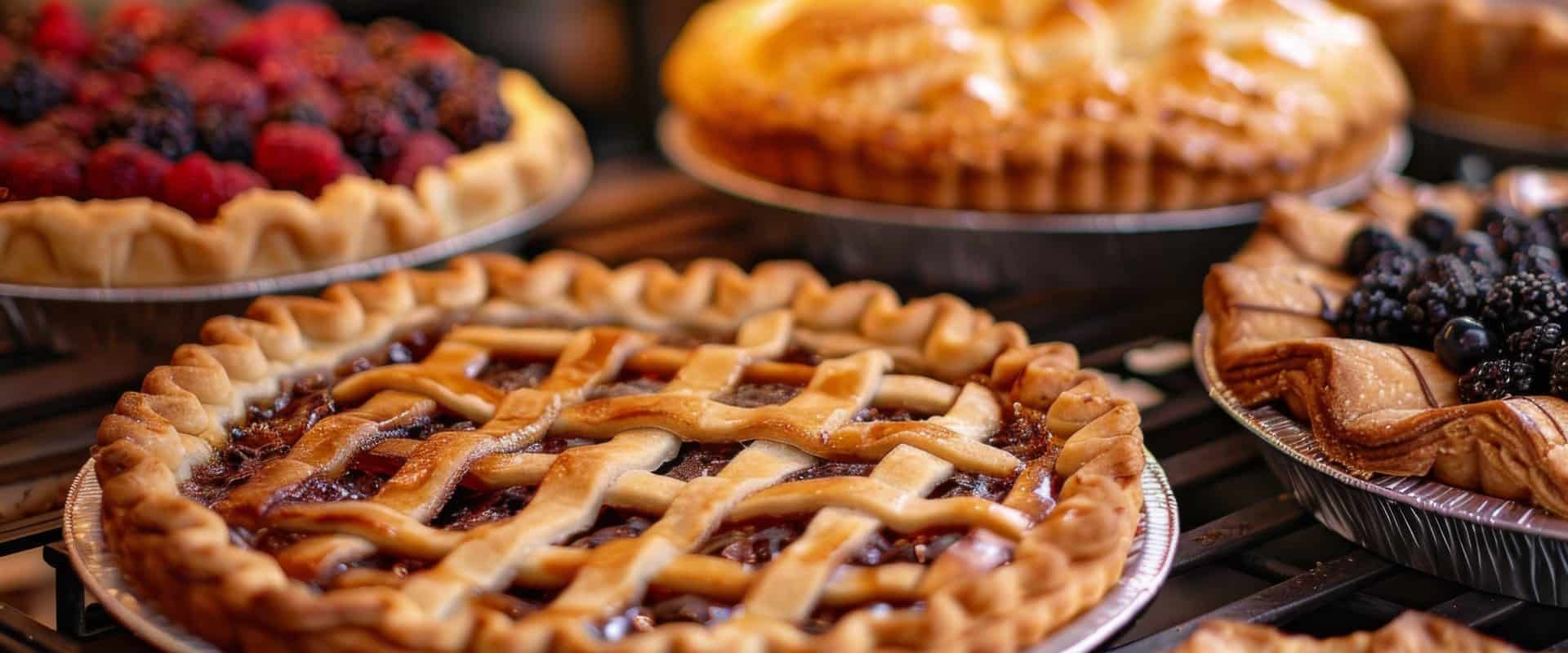 Tartes aux fruits sur la grille du four