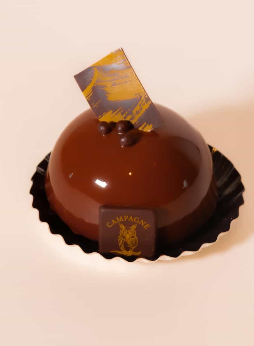 Pâtisserie au chocolat de la boulangerie Campagne